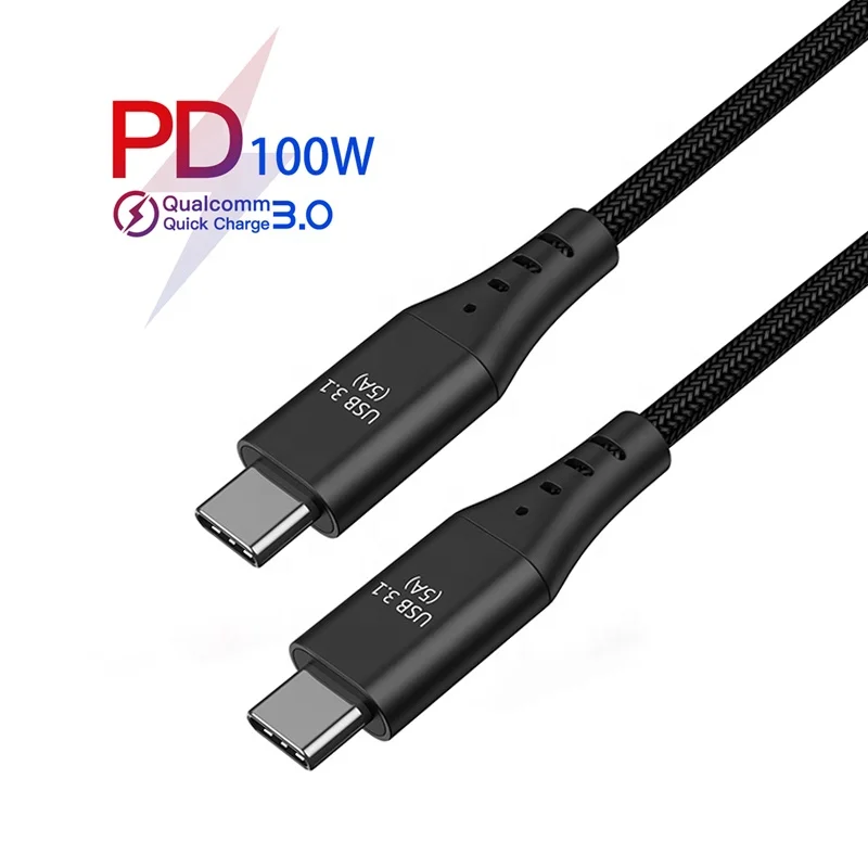USB 3,1 Тип C Gen 2 Мужчина к Type-C кабель Мужской USB-C мощность Быстрая доставка зарядное устройство PD 5A кабель для Macbook
