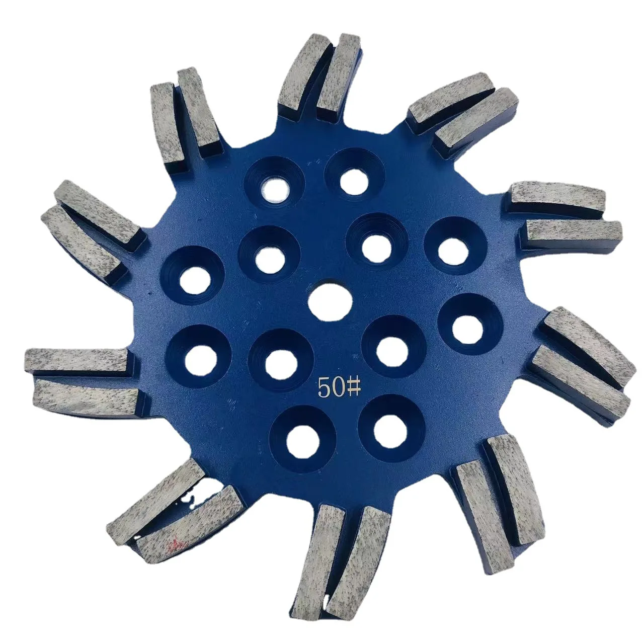 PEX 10inch 250mm Metal Bond Diamond Grinding Disc Universal Square Segment Milling Wheel Diamond Concrete Grinding Plate