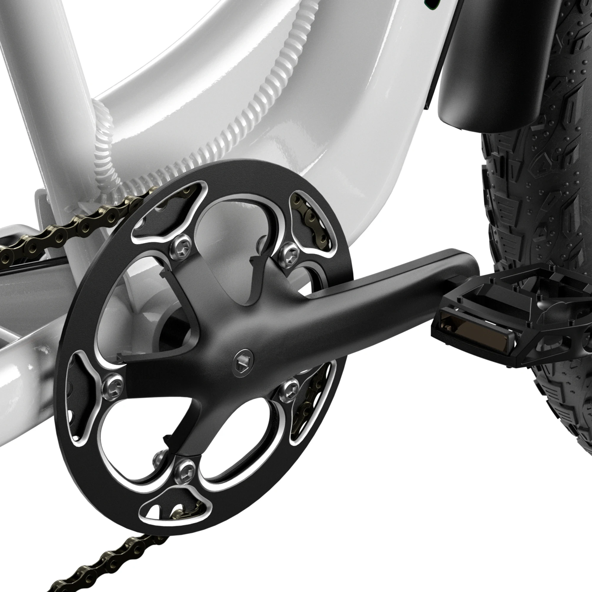 US EU Electric Bike Fat Tire with Suspension Fork 30mph Power by 2000W Motor 7-speed Drivetrain All Terrain eBike for Adults