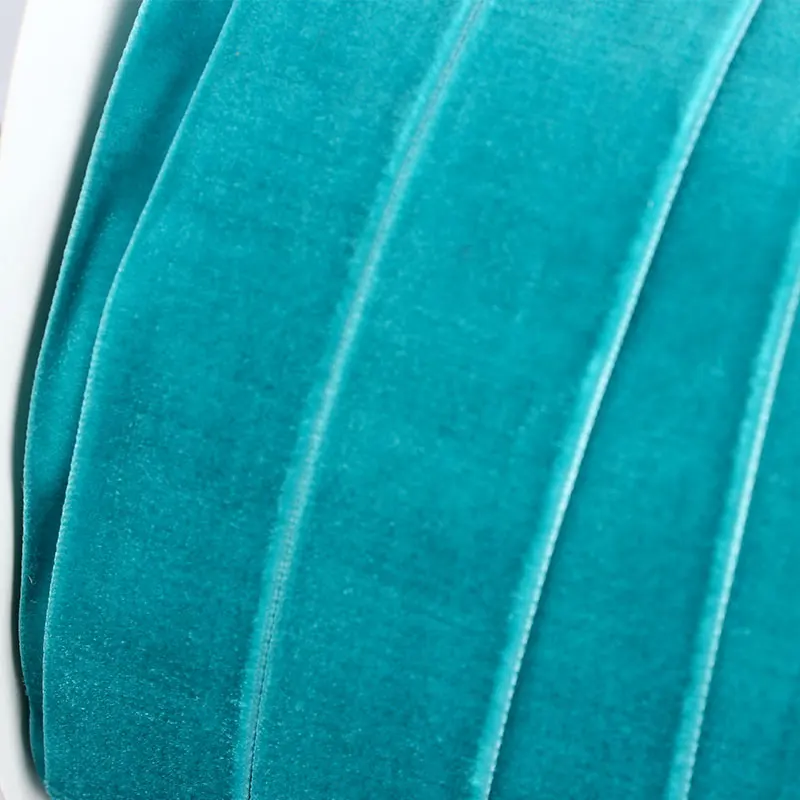 Factory Wholesale  100% polyester velvet ribbon Custom  Velvet Ribbon Bow corduroy  roll Ribbon with