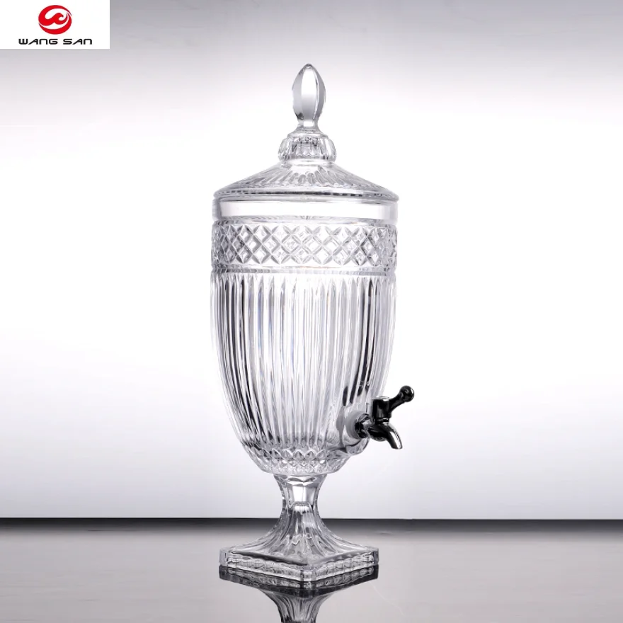 Zhejiang Hot sale 4L large glass beverage dispenser for Restaurant