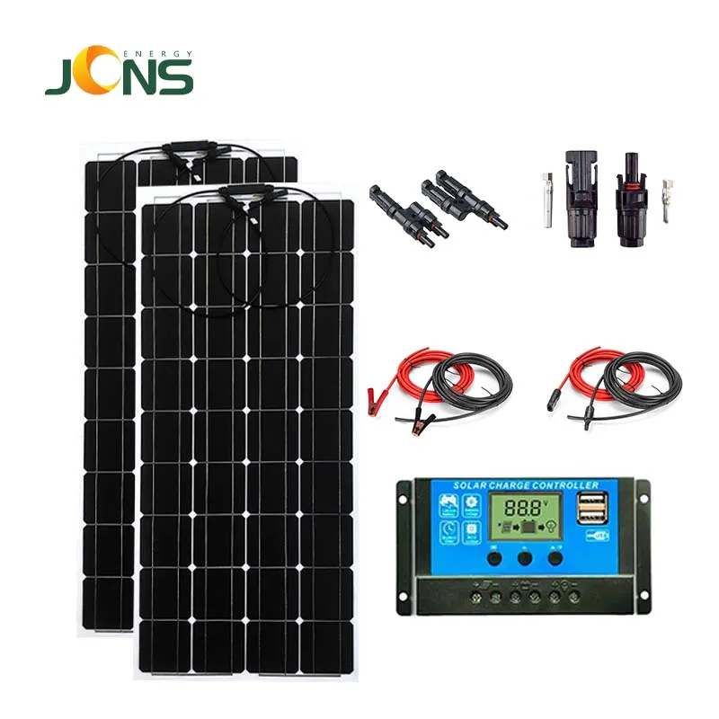 JCNS завод оптовый Производитель 36V 200w ETFE гибкие солнечные панели комплект для лодки туристический автомобиль