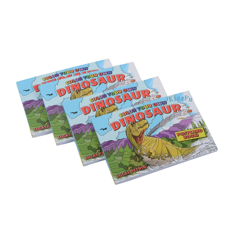 High Quality Activity Coloring Thick Pages with Perforation for Rip Kids Children Paperback Softcover Book Printing