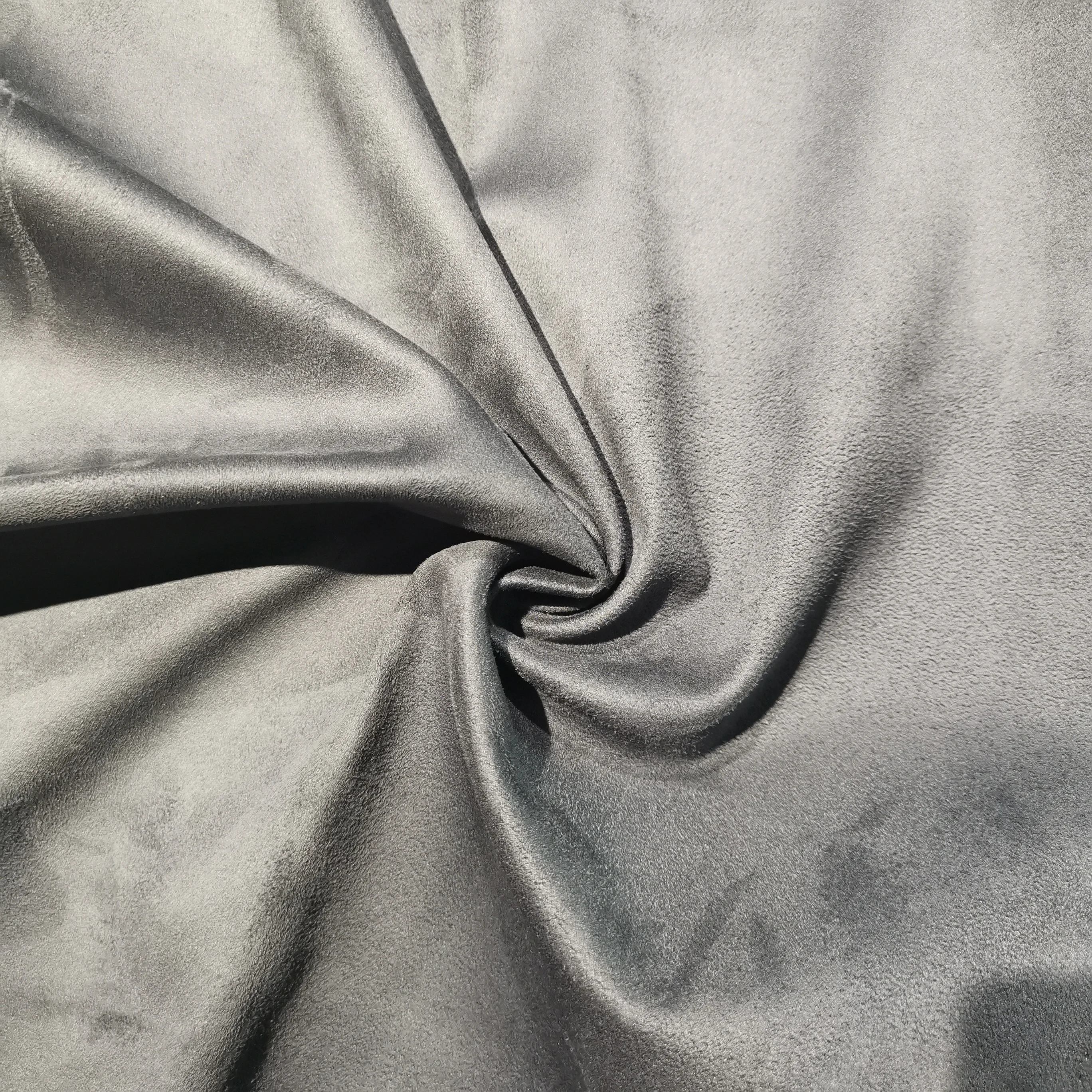 XDR-E2067 уточная замша на складе 100% полиэстер искусственная кожа ткань для обивки дивана