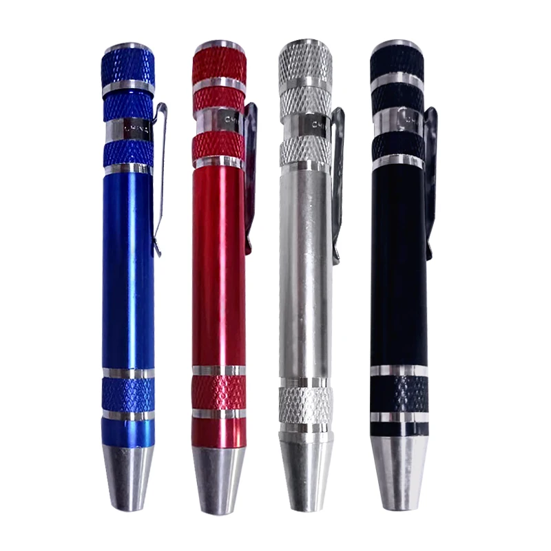 8 in 1 Mini Screwdriver Set Small Screwdrivers Pen Magnetic Repair Tools EDC Compact Precision Gadgets for Computer Eyeglasses