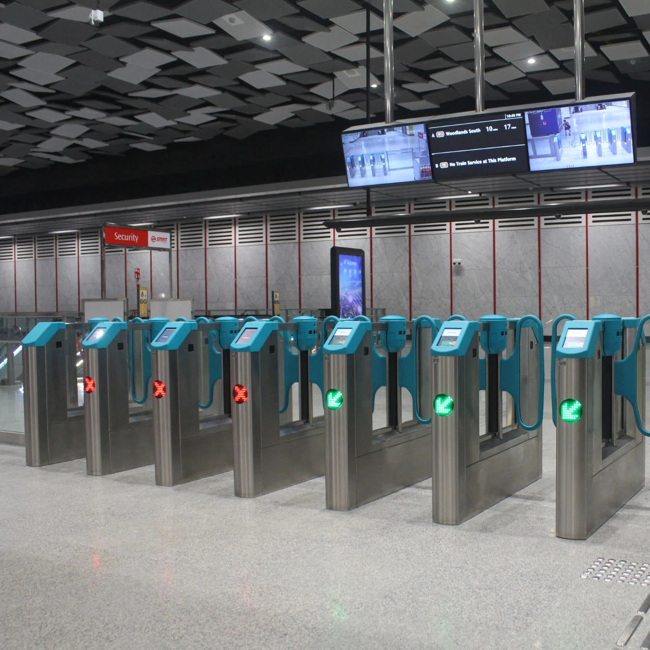 Brushless motor excellent design building access control swing gate arm barrier Qr Code Barcode Reader Gate