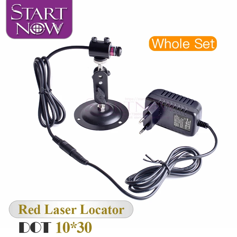 Set 10*30 With Mount Power Supply Dot Laser Module Beam Locator Pointer Red Laser Positioner For Laser Marking Machine Industry