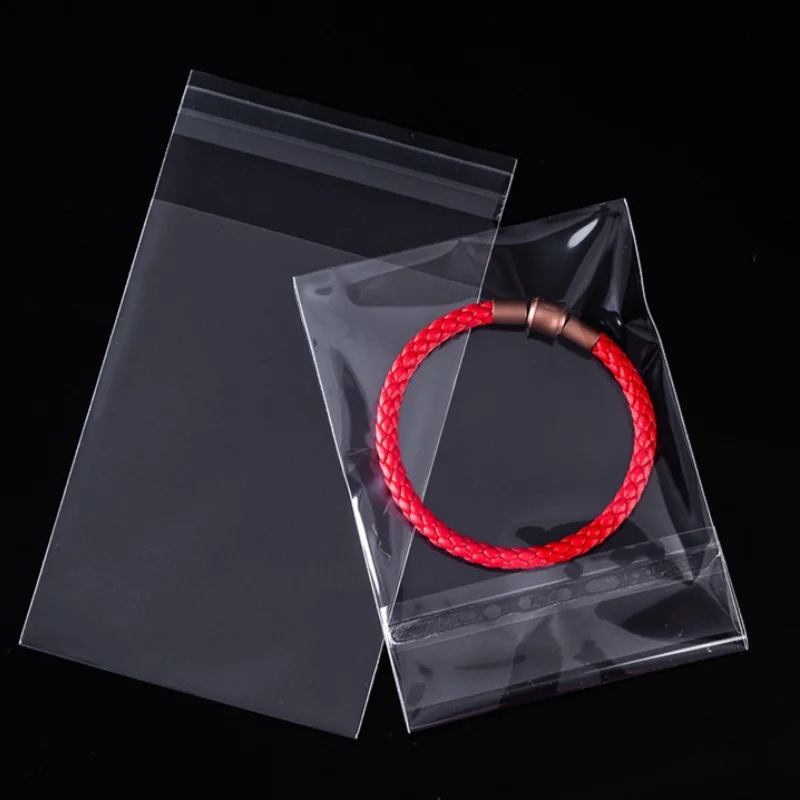 Новый дизайн, прозрачные герметичные клейкие пластиковые пакеты из БОПП с пользовательскими печатными пакетами