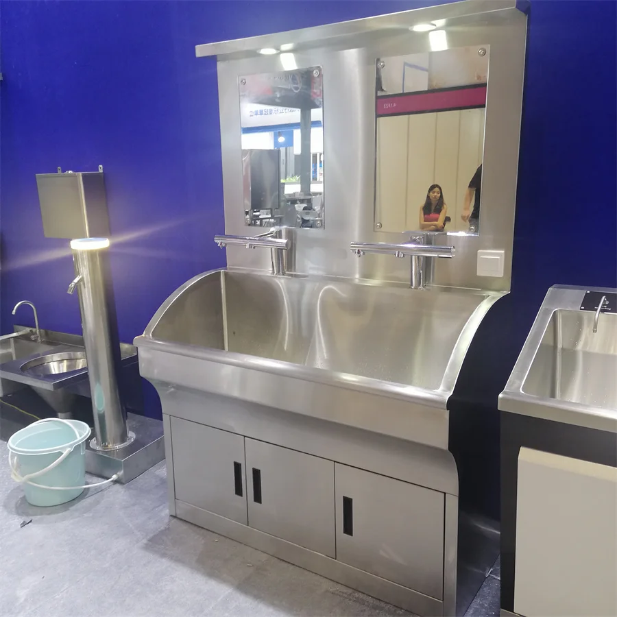 Hot Sale High Quality Wholesale Hospital Stainless Steel Hand Sink Medical Stainless Steel Washing Sink