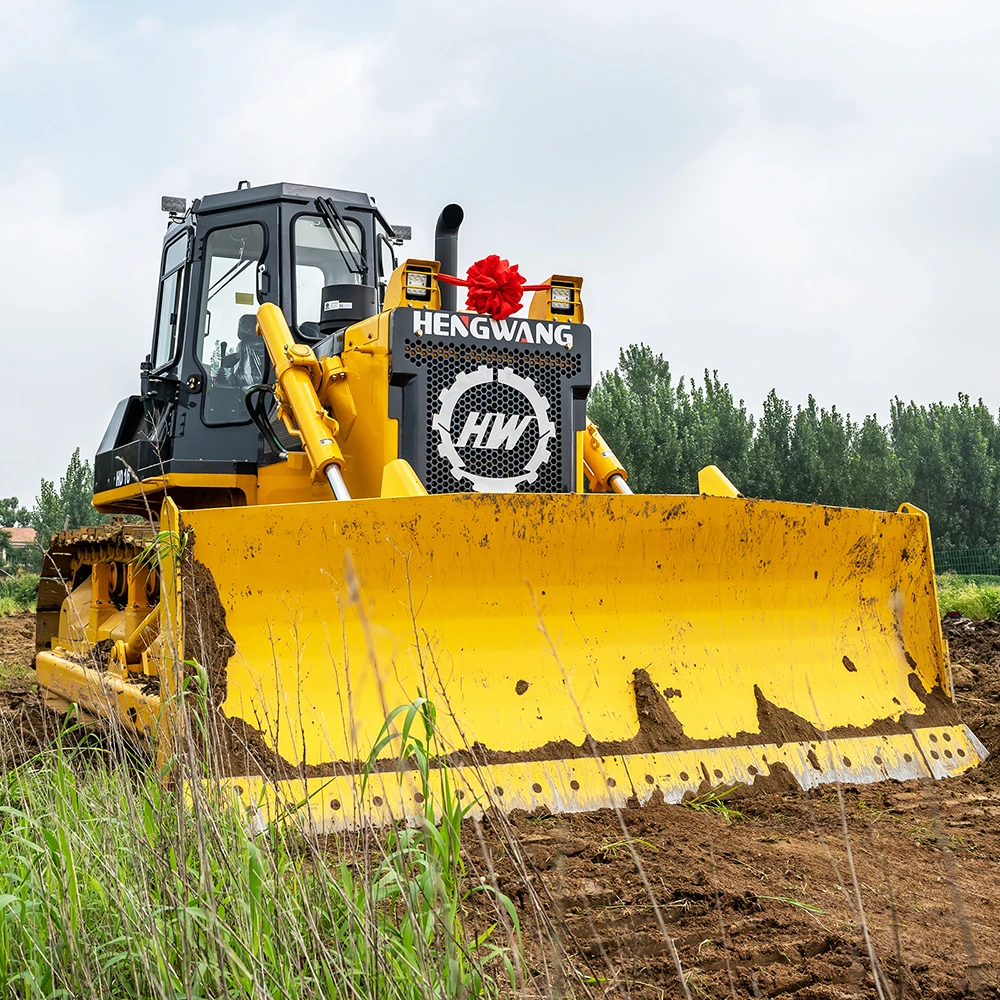 Бульдозер HENGWANG 132hp 130hp по низкой цене бульдозер гусеничный трактор с тремя хвостовиками