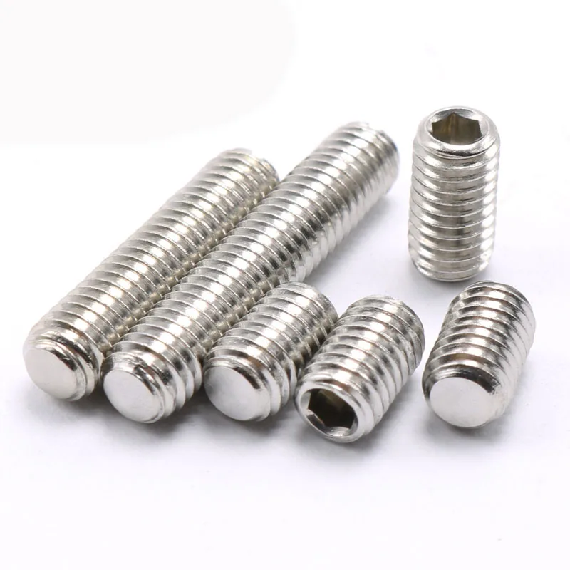 
 Нержавеющая сталь шестигранный набор винтов с плоской точкой DIN913  