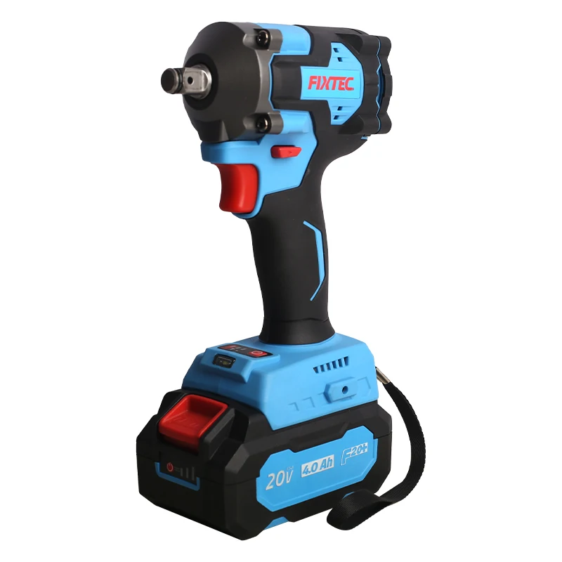 FIXTEC Heavy Duty Electric Power Wrenches 1/2 inch 280/400/550 Nm Portable Lithium Battery Cordless Brushless Impact Wrench