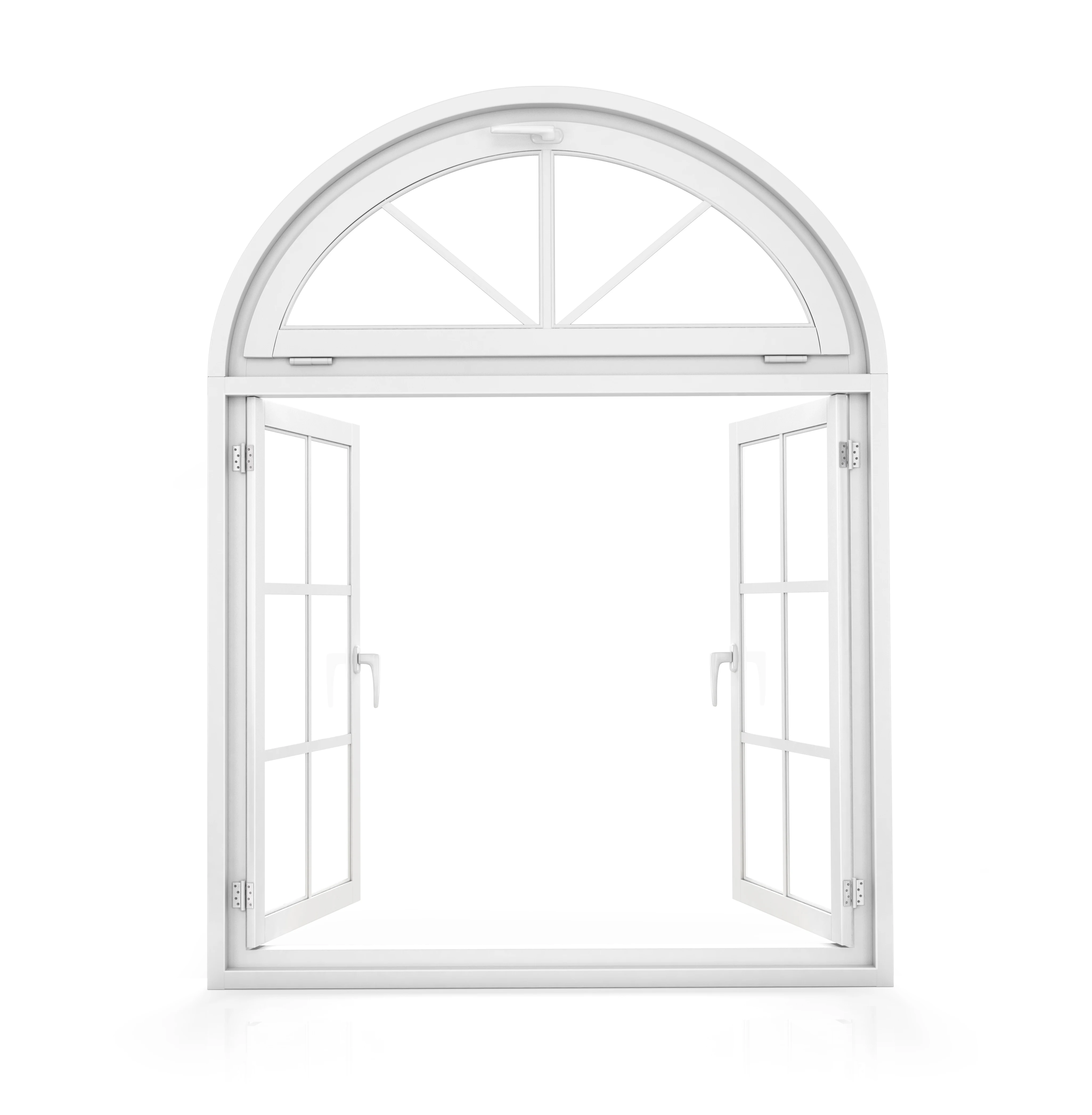 Arch Wood Windows Solid Custom Window Swing Wooden Window