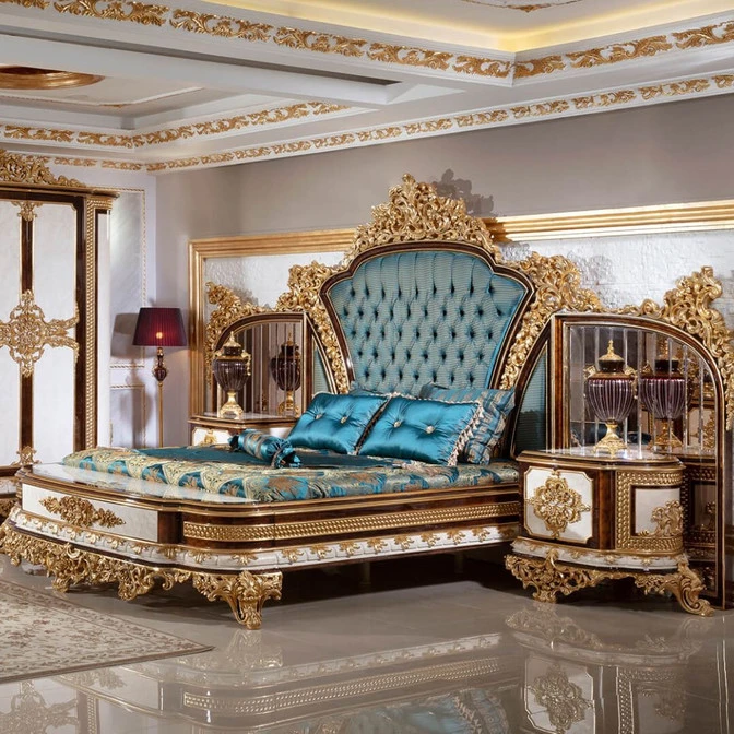 FSHAOYU high quality Fashion Custom Luxury Classic Solid Wood California King Bed Frame With Headboard For Home Furniture