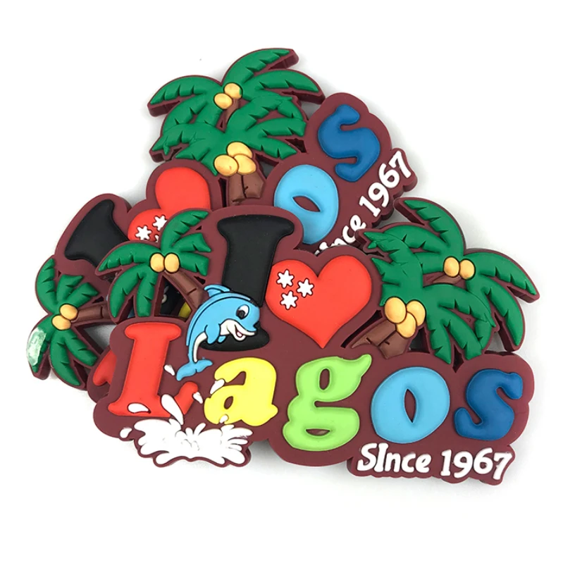 Изготовленный на заказ логотип ПВХ мягкий резиновый магнит холодильника тиснением и гравировка подарок туристский сувенир рекламные