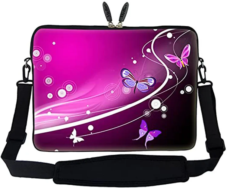 Stylish Durable Neoprene Laptop Shoulder Bag Fits 14-15.6 Inch