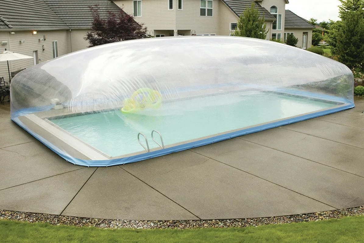 Winter  Outdoor Inflatable Swimming Pool Cover , Inflatable Water Pool Bubble Cover Clear Dome Tent For Garden POOL