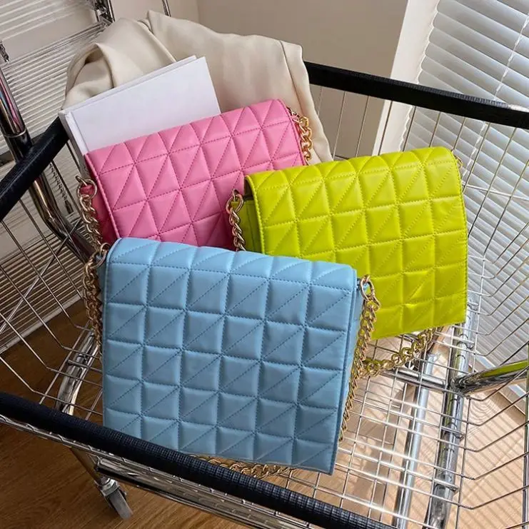 Ladies Handbag 2023 Shoulder Bag Logos Wholesale Large Capacity Twill Metal Chain Leather Designer Flap Bag Wholesalers