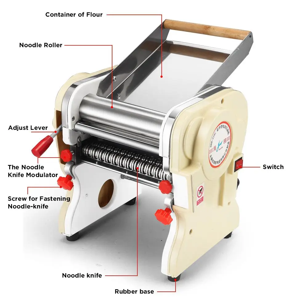 DHH-200A 200mm Small pasta machine press noodle machine dough roller