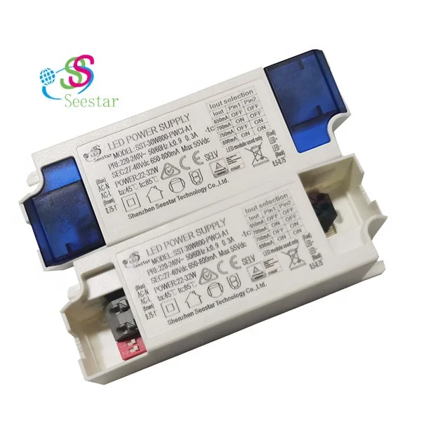 Изолированный SELV TUV SAA CE CB ERP PF> 0 95 без мерцания выход DC27-40V 650-800 мА 22-32 Вт DIP СВЕТОДИОДНЫЙ импульсный источник питания