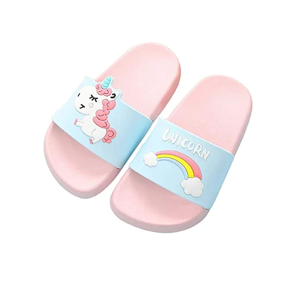 FREE SAMPLE Little Kids Unicorn Slippers Slides Sandals Non-Slip Summer Slippers Lightweight Beach Pool Water Shoes