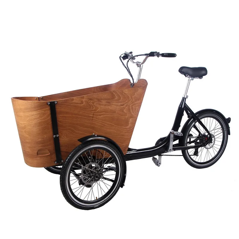 super quality 3 wheel cargo tricycles with wooden cabin for tuk tuk family cargo
