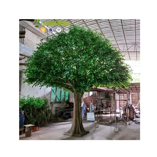 Factory Custom Cheap Hot Sale Big Shade Large Outdoor Artificial Trees Life Size Artificial Oak Trees Ficus Tree For Decoration