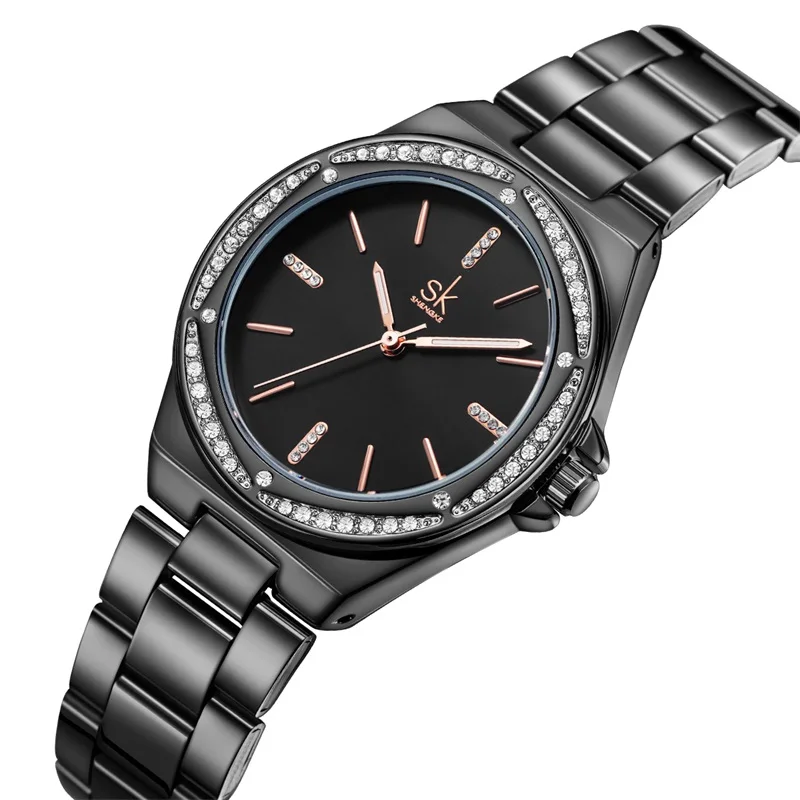 SK экстравагантные кварцевые часы со стразами от фабрики в Гуанчжоу relojes hombre