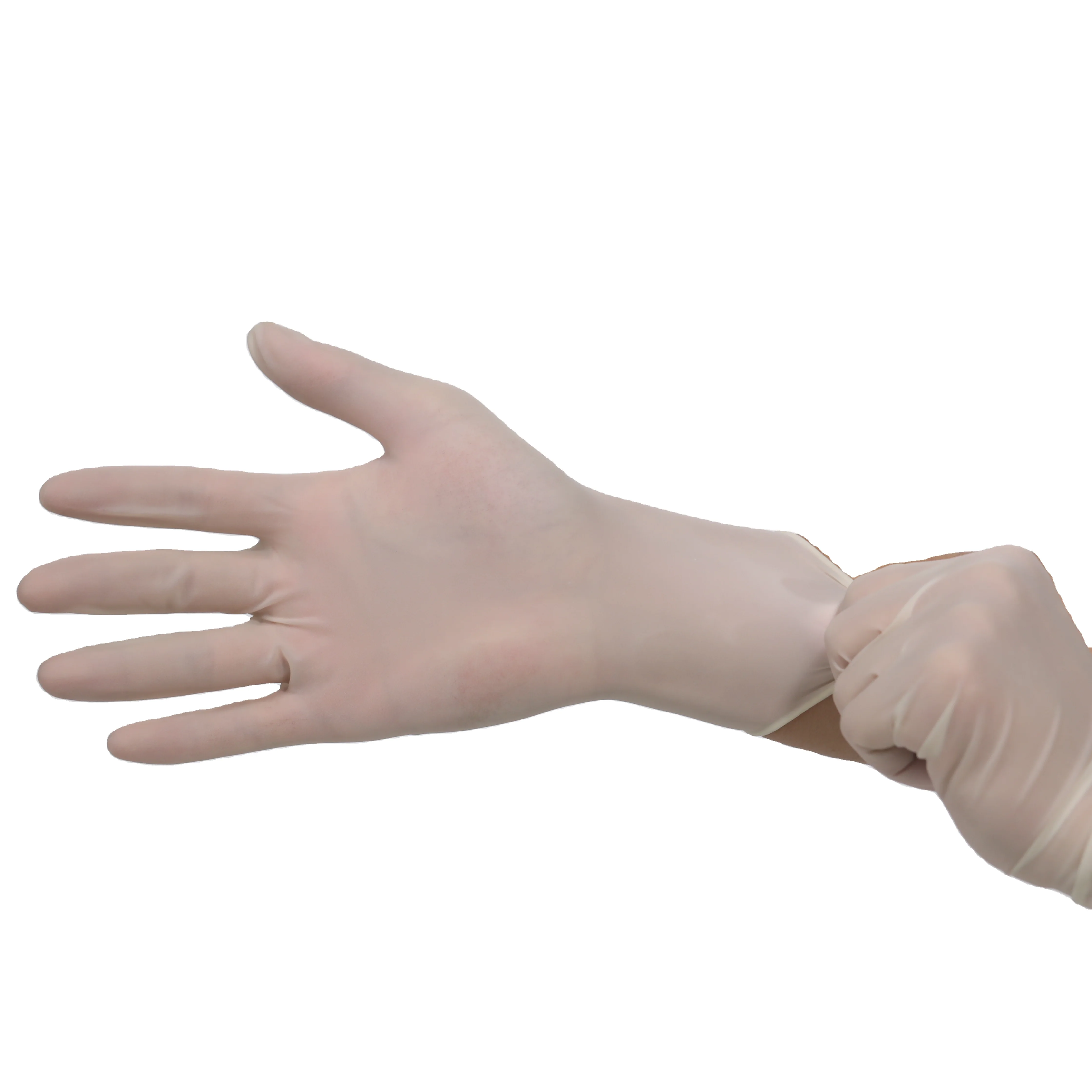 Hot selling China manufacture Latex gloves powder free examination use 5mil 5.5mil 6mil high quality 100% latex Gloves