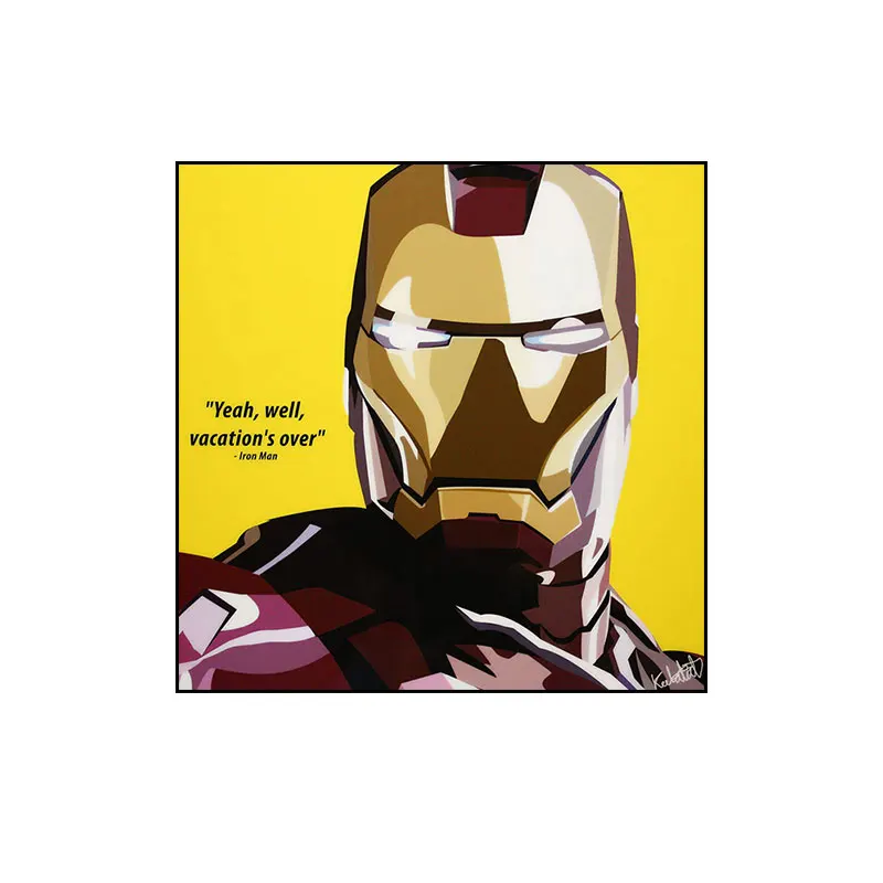 Домашние декоративные картины Marvel с изображением персонажей из фильма, настенные украшения, картины на холсте, цветные картинки