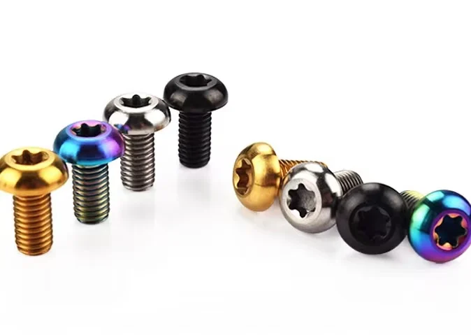 Hot Sale Titanium Anodized Colored M3 M4 M5 M6 Bicycle Motorcycle Titanium Screw