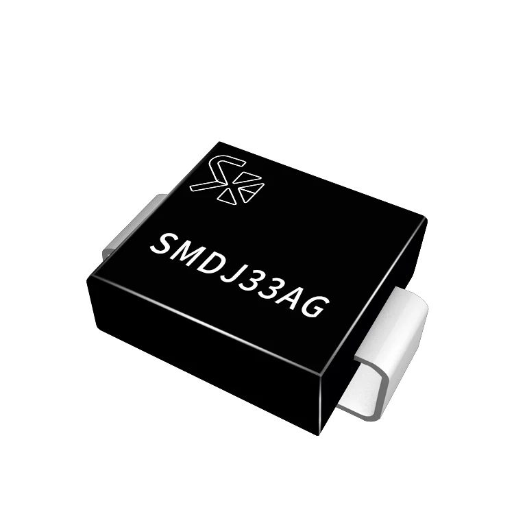 SHIKUES Original Brand New unipolar TVS SMDJ33AG 33V 1mA 3000W SMC surface mount transient voltage suppressor
