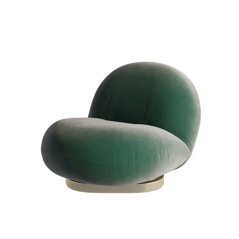 Hot Sale White Fabric Inflatable Lounge Lazy Sofa Moon Chair For Living Room