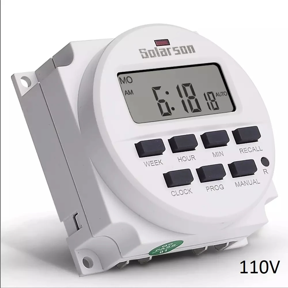 Wholesales 6PCS/Lot TM618H Voltage Output Digital Time Relay 7 Days Weekly Programmable Timer Switch 220V for Lights