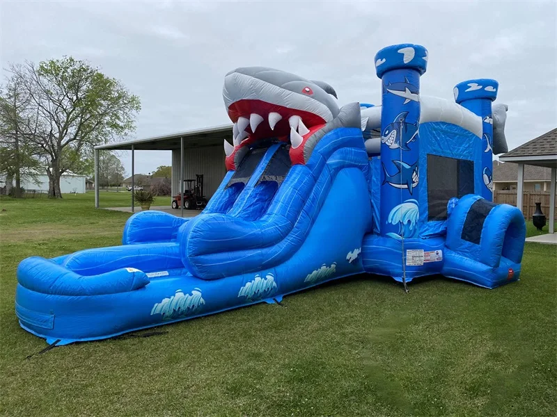 Inflatable bounce house commercial bounce house Shark bouncy castle