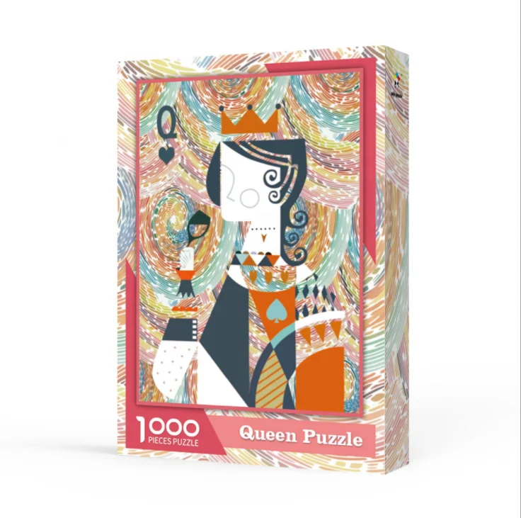 Customized Educational Toys 1000 Piece Paper White Card Jigsaw Puzzle