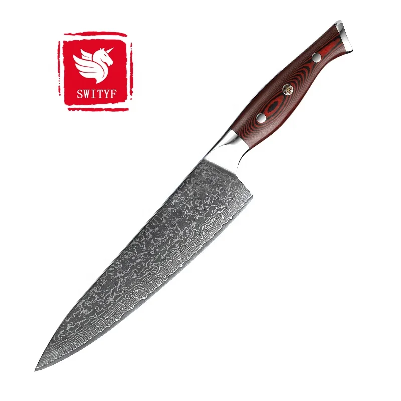 DTYT Home Kitchen and Restaurant Damaskus Chef Knife Professional Custom Chef Knife