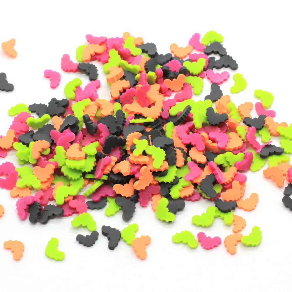 
500g Bat Slices Polymer Soft Clay Chiroptera Sprinkles or Arts and Mobile Decoration DIY Crafts Slime Filler Accessories 