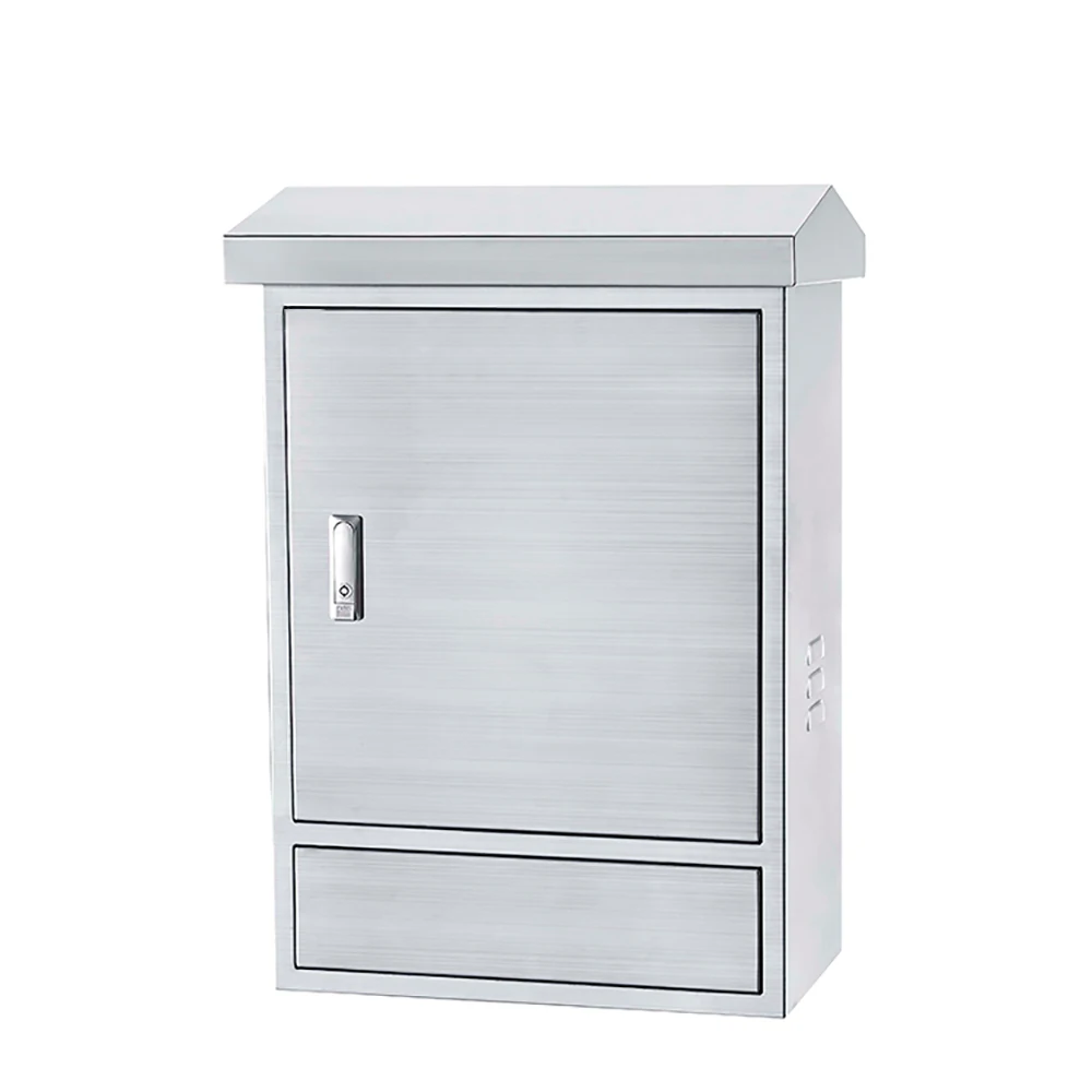 Stainless steel or metal outdoor battery cabinet floor standing enclosure box for network solution