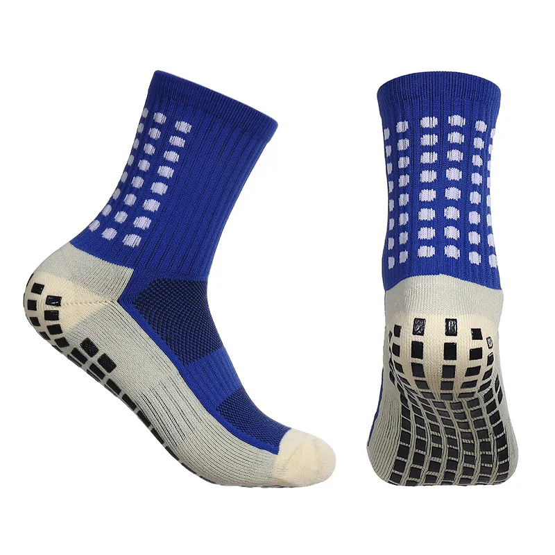 Custom Made Socks High Quality Running Cycle Athletic Socks Football Anti Slip Grip Soccer Men Sports Socks