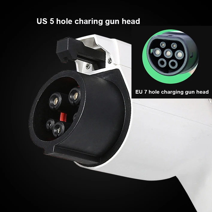 Portable Ev Charger Electric Vehicle Car Charger 16A 32A with LCD Screen IEC62196 Schuko Plug and J1772