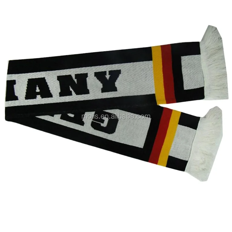 Factory directly Custom 100%acrylic 32 team England country flag scarf for football fans cheering