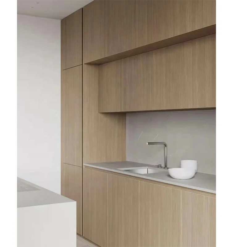 Custom design full kitchen cabinet set furniture classic white u shape wood modern kitchen cabinet with sink and island
