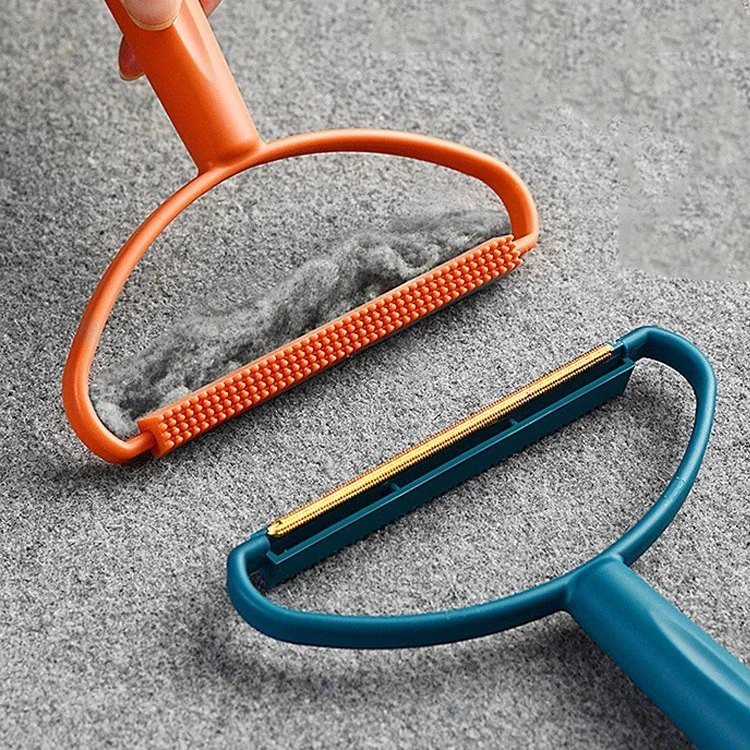 Double-Side Lint Remover Portable Pet Hair Remover Brush Manual Fluff Remover Clothes Fuzz Fabric Shaver Clothes Brush W24-518