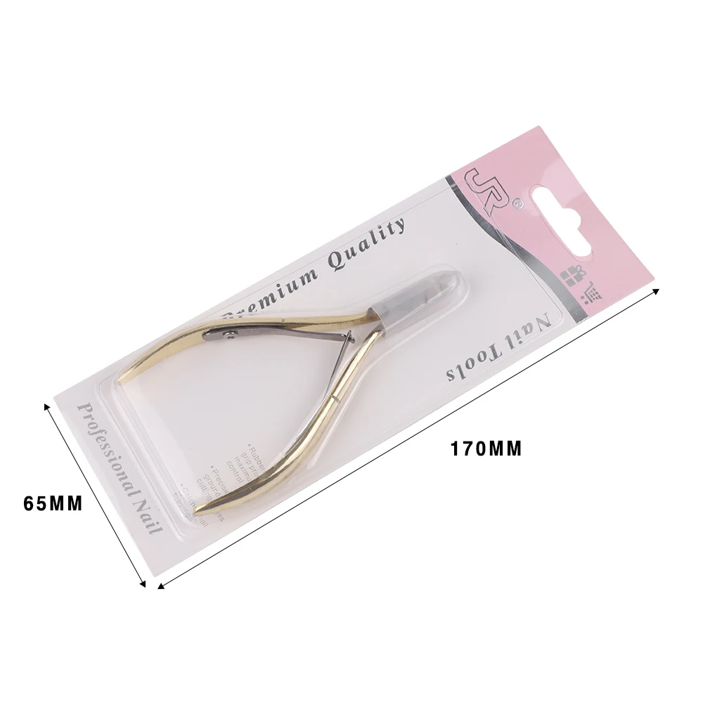 
Wholesale Stainless Manicure Trimmer Tools Golden Handle Nail Edge Cuticle Nipper Finger Cuticle Remover 