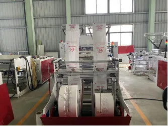 high speed production of bottom-sealed, star-sealed and side-sealed bags on rolls bag making machine