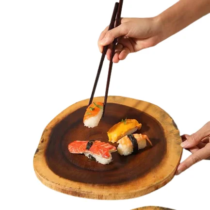 US & EU fba tree stump chopping board wood irregular shape  Charcuterie wood cutting boards wholesale for kitchen