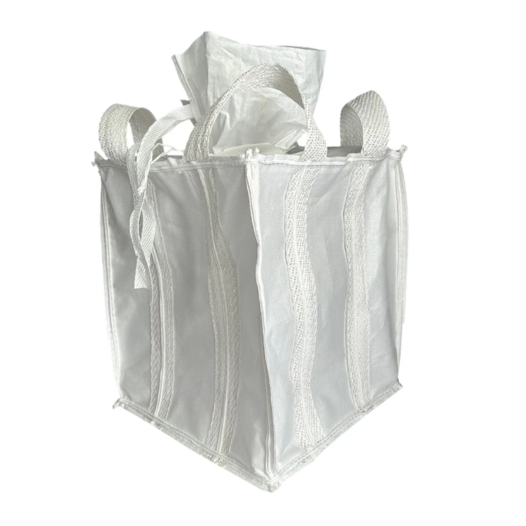 2024 FIBC Jumbo Top Full Open Flat Bottom Agricultural 1 Ton Bulk for Construction Sand Industrial Construction Fibc Bags