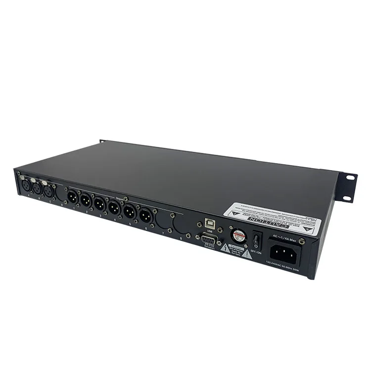 Низкая мощность pro stage sound speaker management караоке эффект 3 в 6 выход dsp цифровой аудио процессор