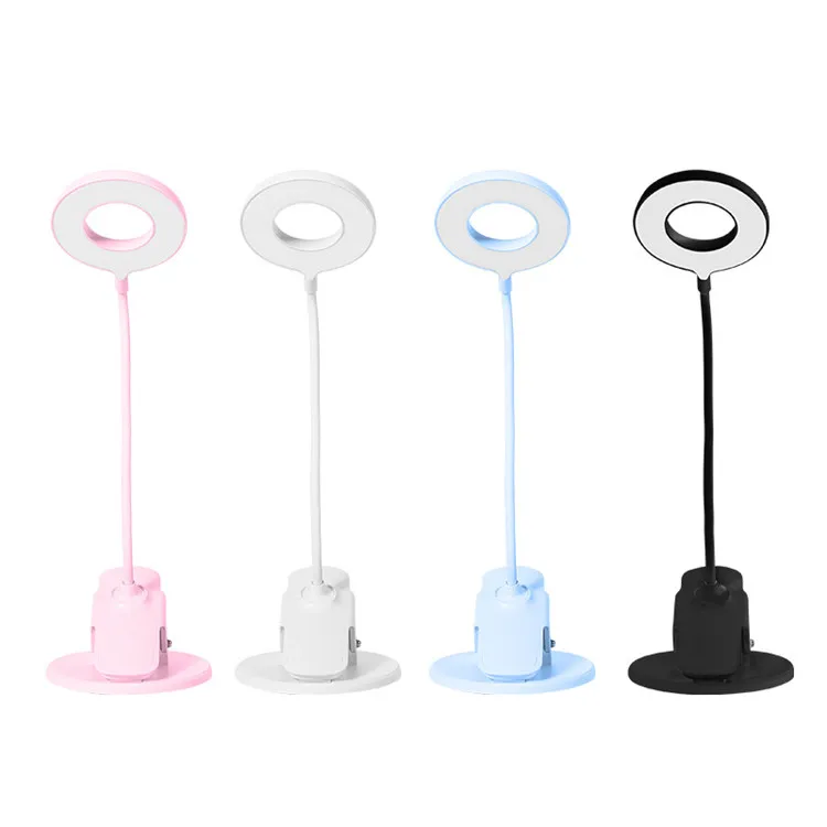 USB charging desk lamp Touch switch to Eye protection learn reading led Clip table lamp 5W 1250mAh